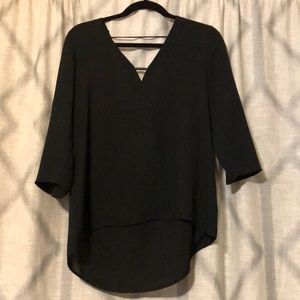 NWT EXPRESS BLACK CUTOUT BLOUSE
